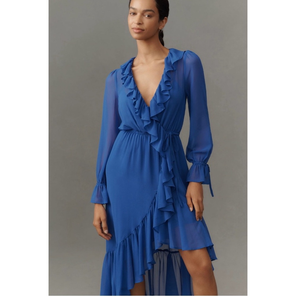 ANTHROPOLOGIE Ruffle Midi Dress - Picture 3 of 4